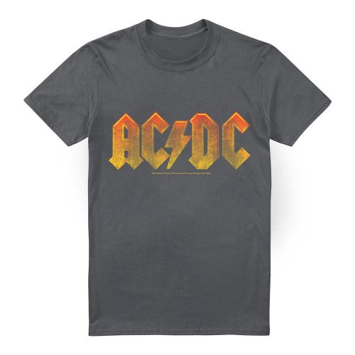 Front - AC/DC Mens Gradient Logo T-Shirt