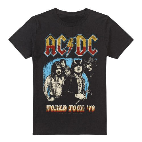 Front - AC/DC Mens World Tour 79 T-Shirt