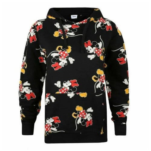 Front - Disney Womens/Ladies Strides Minnie Mouse All-Over Print Hoodie