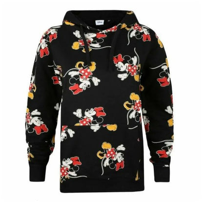 Front - Disney Womens/Ladies Strides Minnie Mouse All-Over Print Hoodie