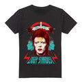 Front - David Bowie Mens Ziggy Heads T-Shirt