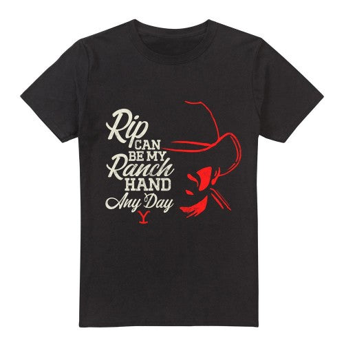 Front - Yellowstone Mens Rip Can Be My Ranch Hand T-Shirt