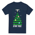 Front - Star Trek: The Original Series Mens Christmas Tree T-Shirt
