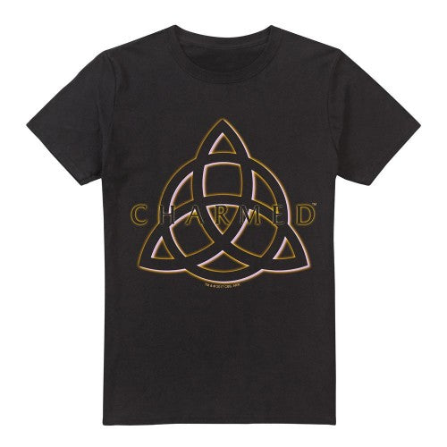 Front - Charmed Mens Triple Linked Logo T-Shirt