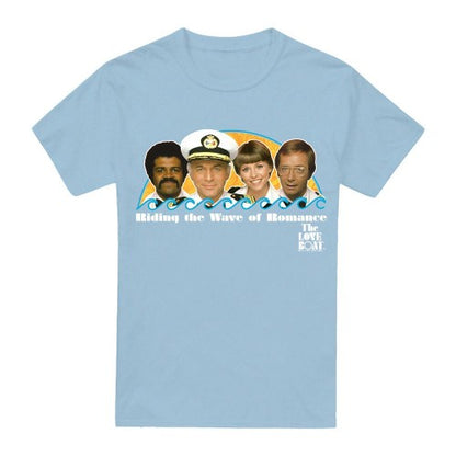 Front - The Love Boat Mens Wave of Romance T-Shirt