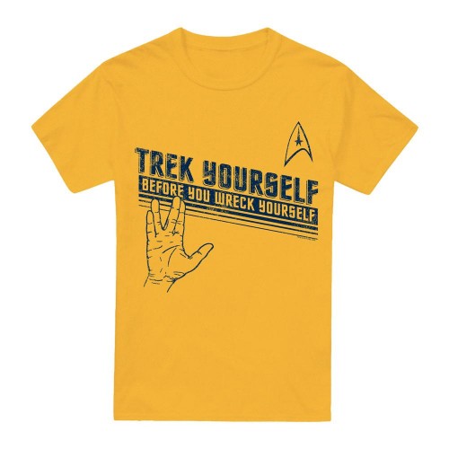 Front - Star Trek Mens Trek Yourself T-Shirt
