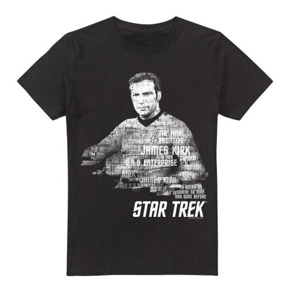 Front - Star Trek Mens Words Captain Kirk T-Shirt