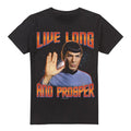 Front - Star Trek Mens Original Live Long and Prosper T-Shirt