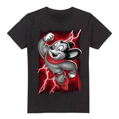 Front - Mighty Mouse Mens Mighty Storm T-Shirt