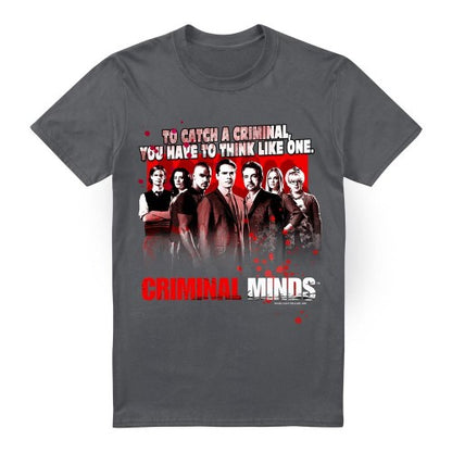 Front - Criminal Minds Mens Think Like One T-Shirt