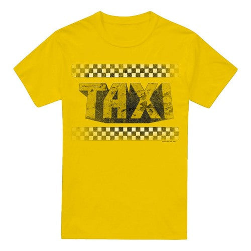 Front - TAXI Mens Run Down T-Shirt