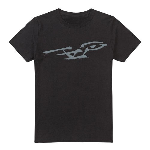 Front - Star Trek Mens Bushwork Enterprise T-Shirt