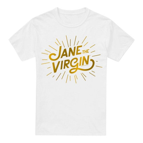 Front - Jane the Virgin Mens Golden Logo T-Shirt