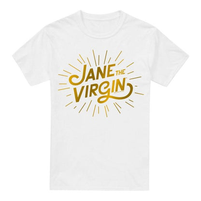 Front - Jane the Virgin Mens Golden Logo T-Shirt