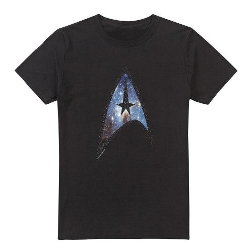 Front - Star Trek Mens Galactic Shield T-Shirt