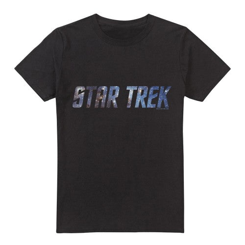 Front - Star Trek Mens Space Logo T-Shirt