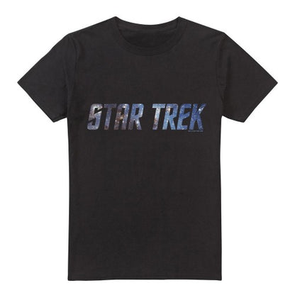 Front - Star Trek Mens Space Logo T-Shirt