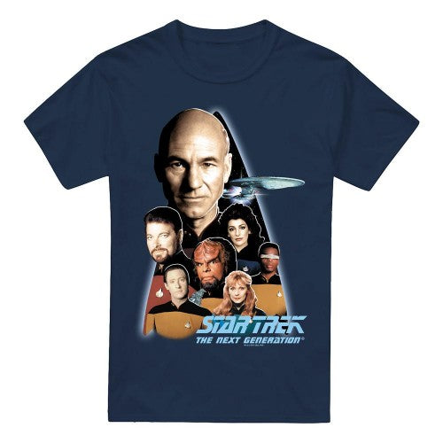 Front - Star Trek Mens Next Generation Crew T-Shirt
