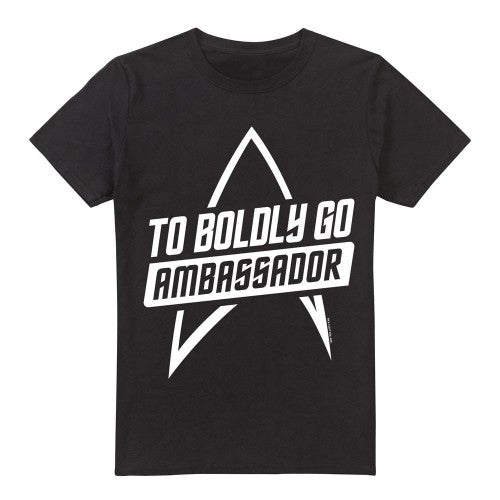 Front - Star Trek Mens To Boldly Go T-Shirt