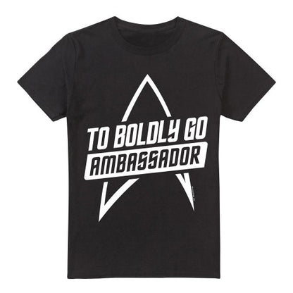 Front - Star Trek Mens To Boldly Go T-Shirt