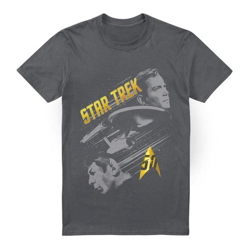Front - Star Trek Mens 50 Year Frontier T-Shirt