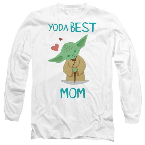 Front - Star Wars Unisex Adult Yoda Best Mom Mothers Day T-Shirt
