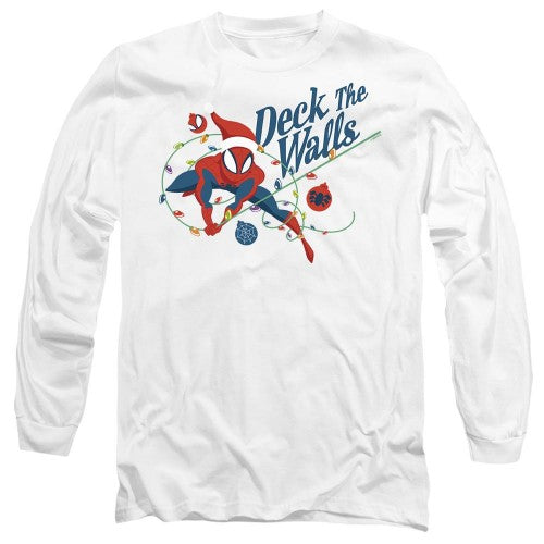 Front - Spider-Man Unisex Adult Deck The Walls T-Shirt