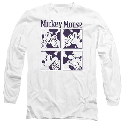 Front - Disney Unisex Adult Mickey Mouse Pixelated T-Shirt