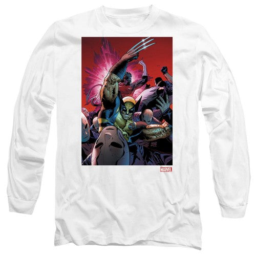 Front - Marvel Unisex Adult X-Men Wolverine Nightcrawler Comic Cover T-Shirt