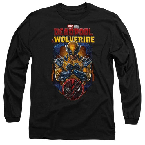 Front - Deadpool & Wolverine Unisex Adult Wolverine Torn T-Shirt