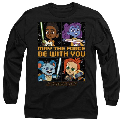 Front - Star Wars Unisex Adult Young Jedi Adventure Among The Stars T-Shirt