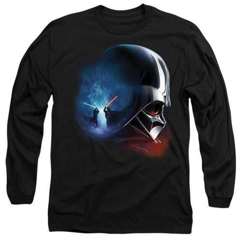 Front - Star Wars Unisex Adult Obi Wan Kenobi Vader Poster T-Shirt