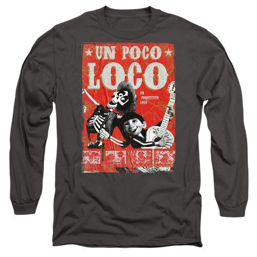 Front - Coco Unisex Adult Un Poco Loco Hector Poster T-Shirt