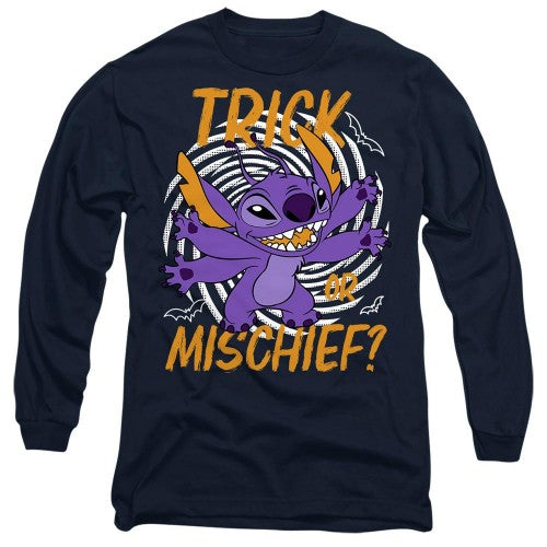 Front - Lilo & Stitch Unisex Adult Trick Or Mischief T-Shirt