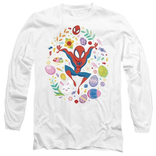 Front - Spider-Man Unisex Adult Circle T-Shirt