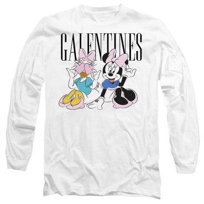 Front - Disney Unisex Adult Galentines Minnie Mouse Valentine`s Day T-Shirt