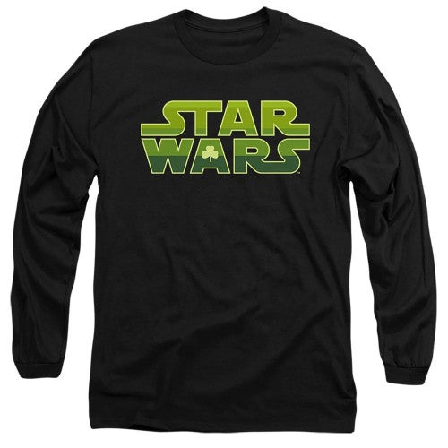 Front - Star Wars Unisex Adult Logo St Patricks Day T-Shirt