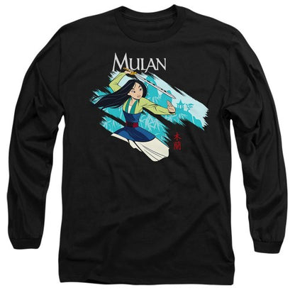 Front - Mulan Unisex Adult Sword In The Wind T-Shirt