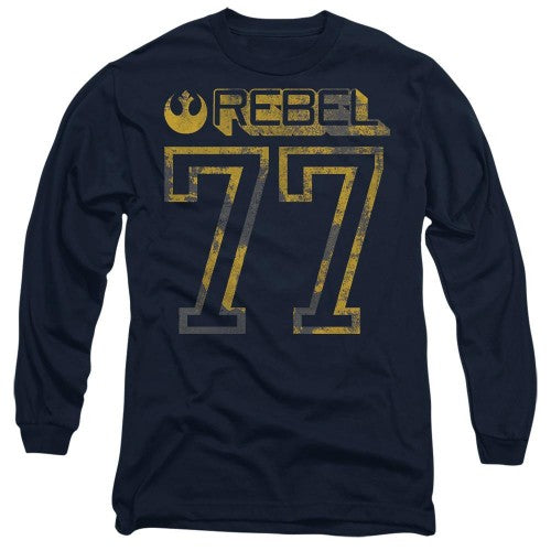 Front - Star Wars Unisex Adult Rebel 77 T-Shirt