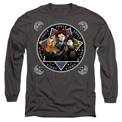 Front - Hocus Pocus Unisex Adult Amuck, Amuck, Amuck Sanderson Sisters T-Shirt