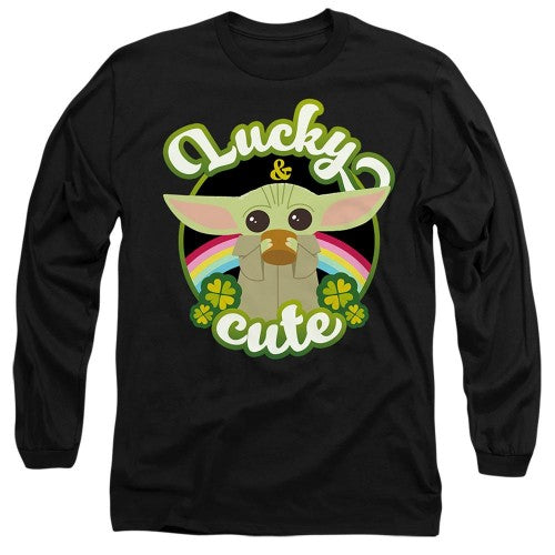 Front - Star Wars Unisex Adult Lucky Cute Grogu St Patricks Day T-Shirt