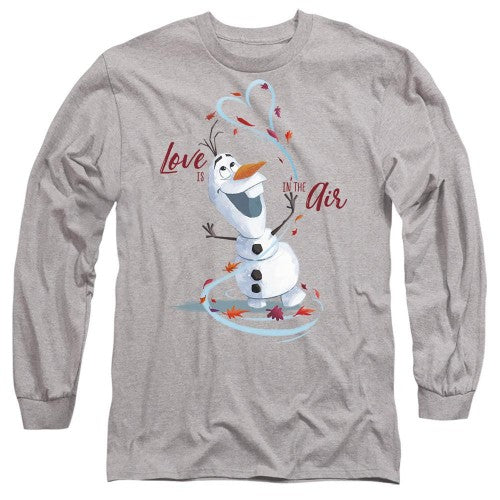 Front - Frozen Unisex Adult Love Is In The Air Valentine`s Day T-Shirt