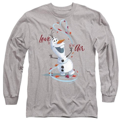 Front - Frozen Unisex Adult Love Is In The Air Valentine`s Day T-Shirt