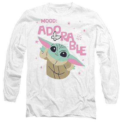 Front - Star Wars: The Mandalorian Unisex Adult Mood Adorable Grogu T-Shirt