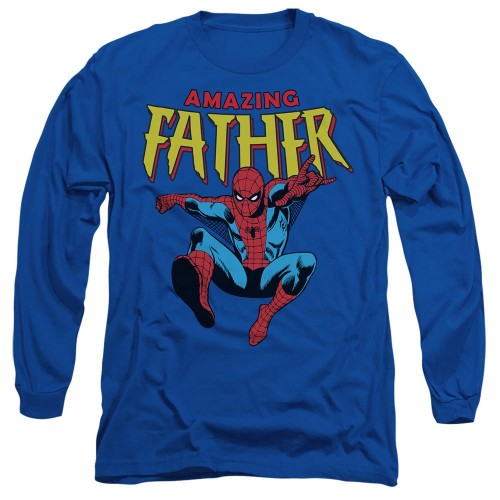 Front - Spider-Man Unisex Adult Amazing Dad Fathers Day T-Shirt