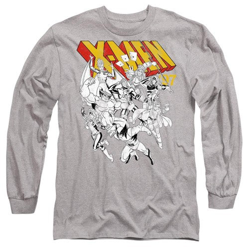 Front - Marvel Unisex Adult X-Men Retro Team T-Shirt