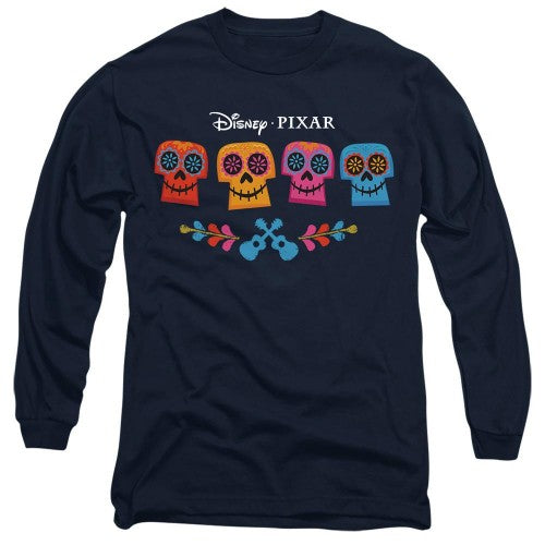 Front - Coco Unisex Adult Skull Logo Full Color T-Shirt