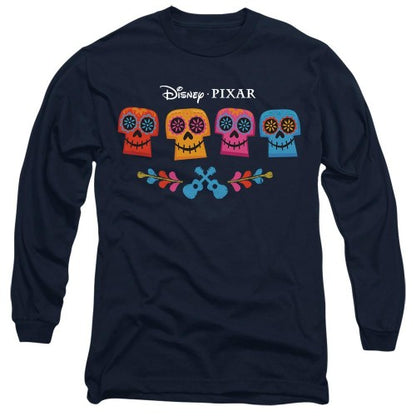 Front - Coco Unisex Adult Skull Logo Full Color T-Shirt