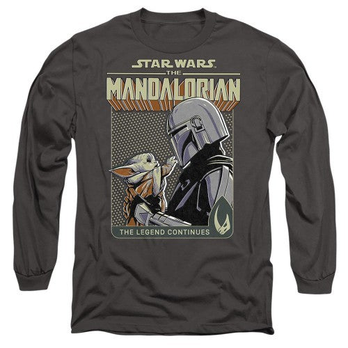 Front - Star Wars: The Mandalorian Unisex Adult Legend Continues Grogu T-Shirt