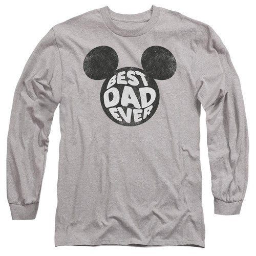 Front - Disney Unisex Adult Best Dad Ever Mickey Mouse T-Shirt